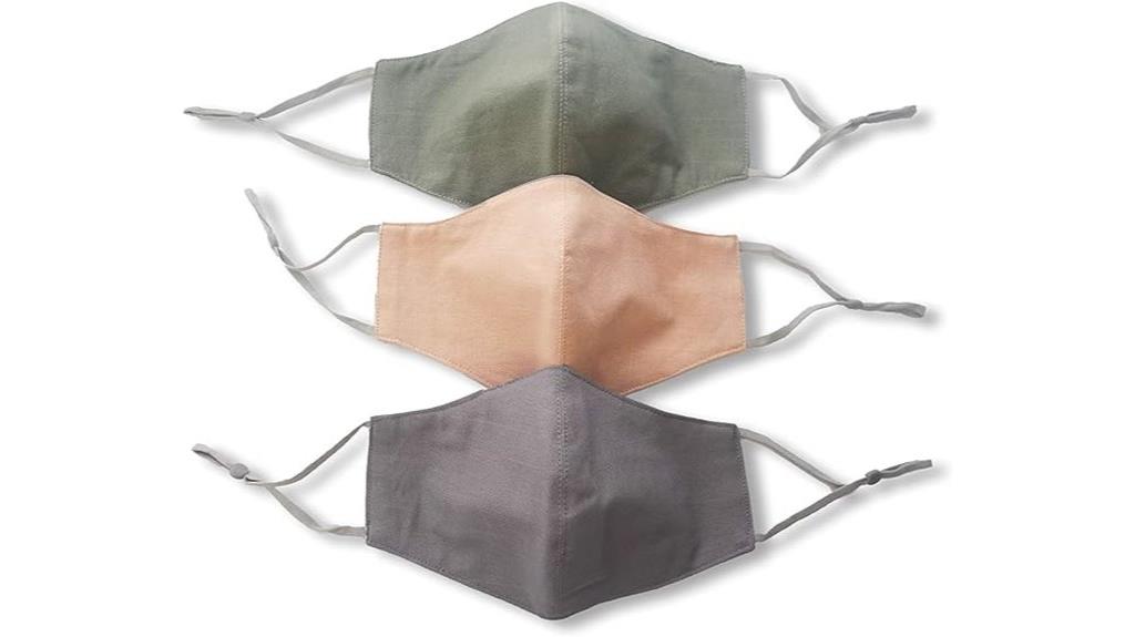 reusable three pack face masks