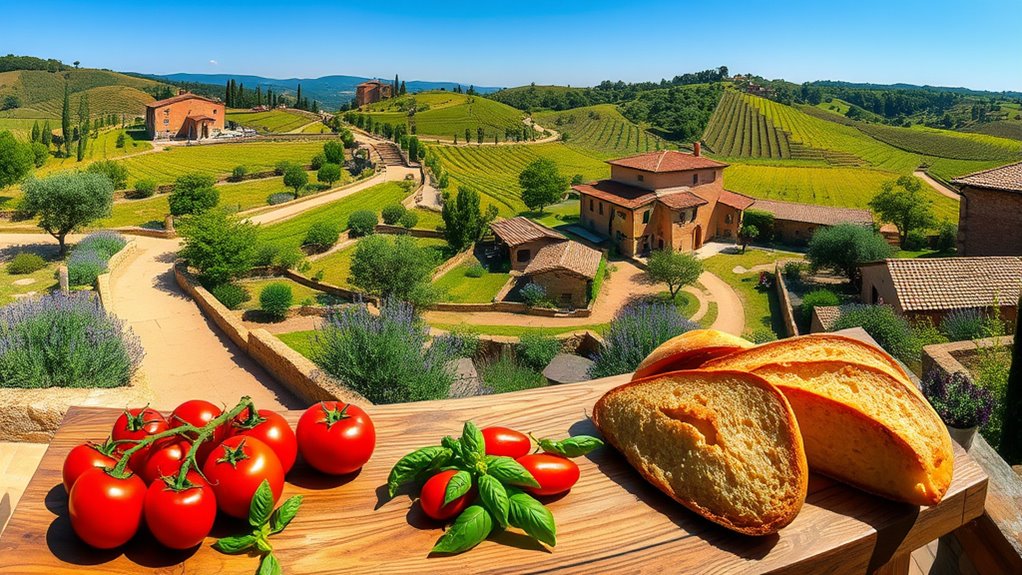 rustic tuscan organic retreat