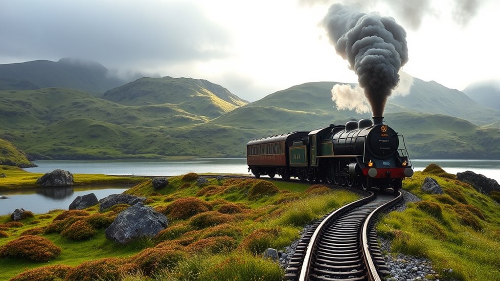 scenic highland train journey