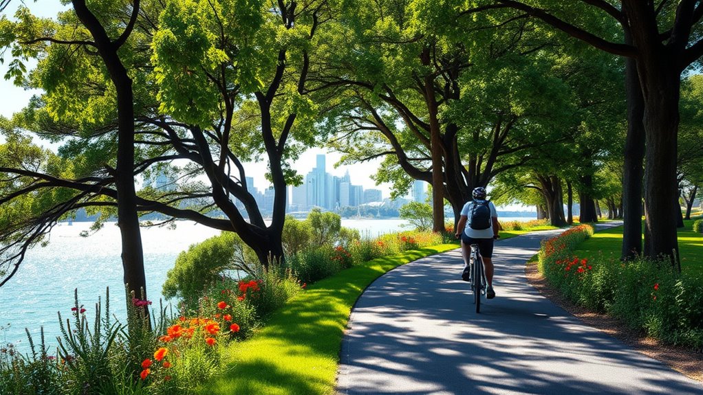 scenic waterfront cycling routes