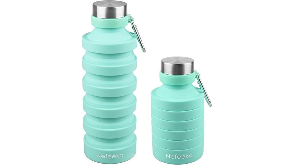 silicone collapsible water bottle