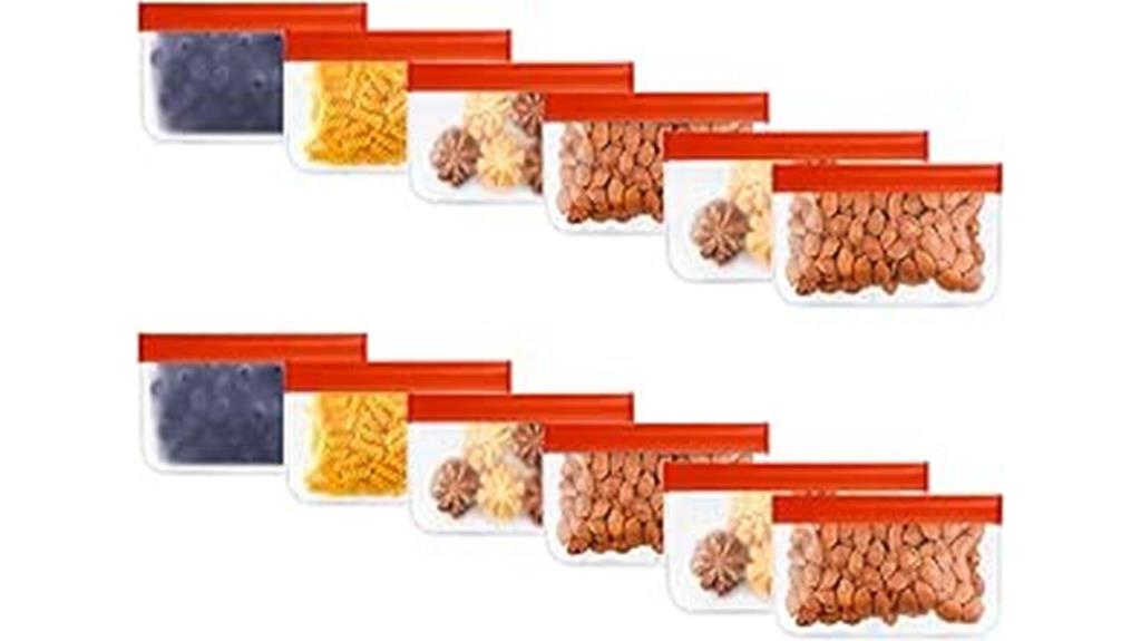 silicone snack bag set