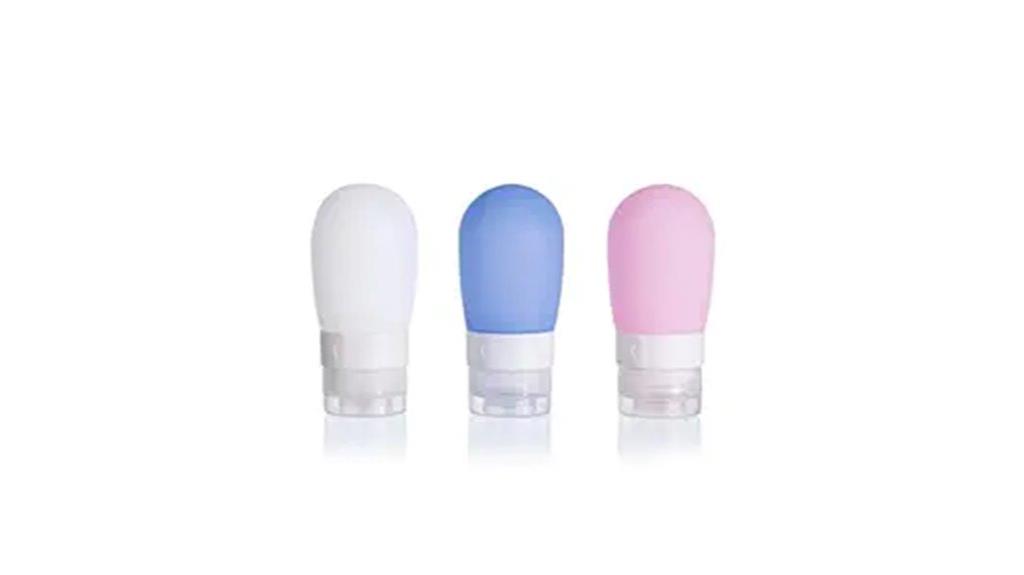 silicone travel bottle set