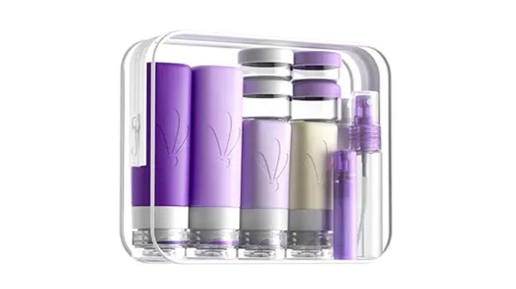 silicone travel bottles pack