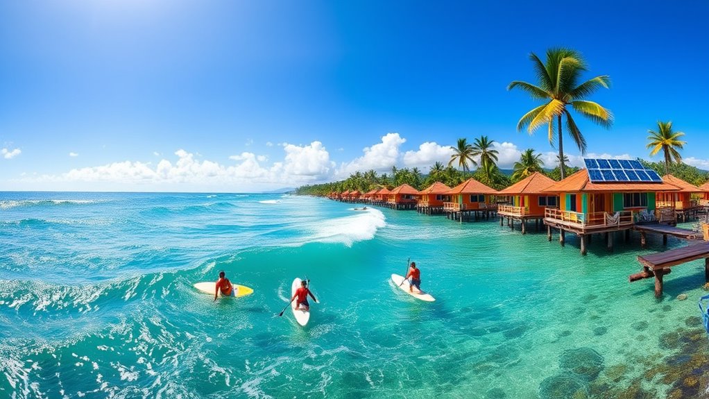 solar eco friendly surf retreats