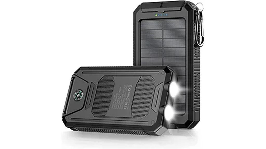 solar powered high capacity portable charger