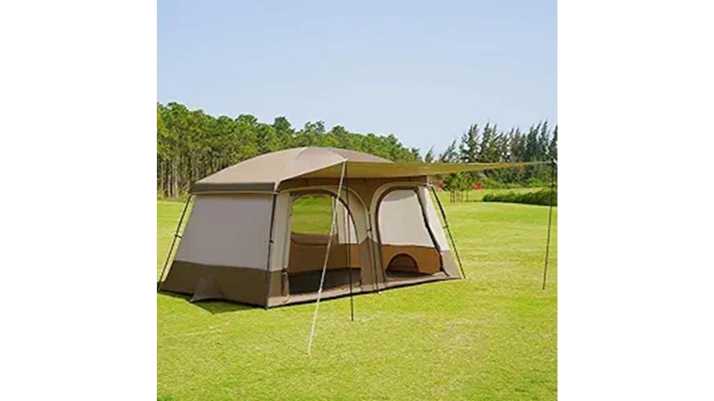 spacious family camping tent