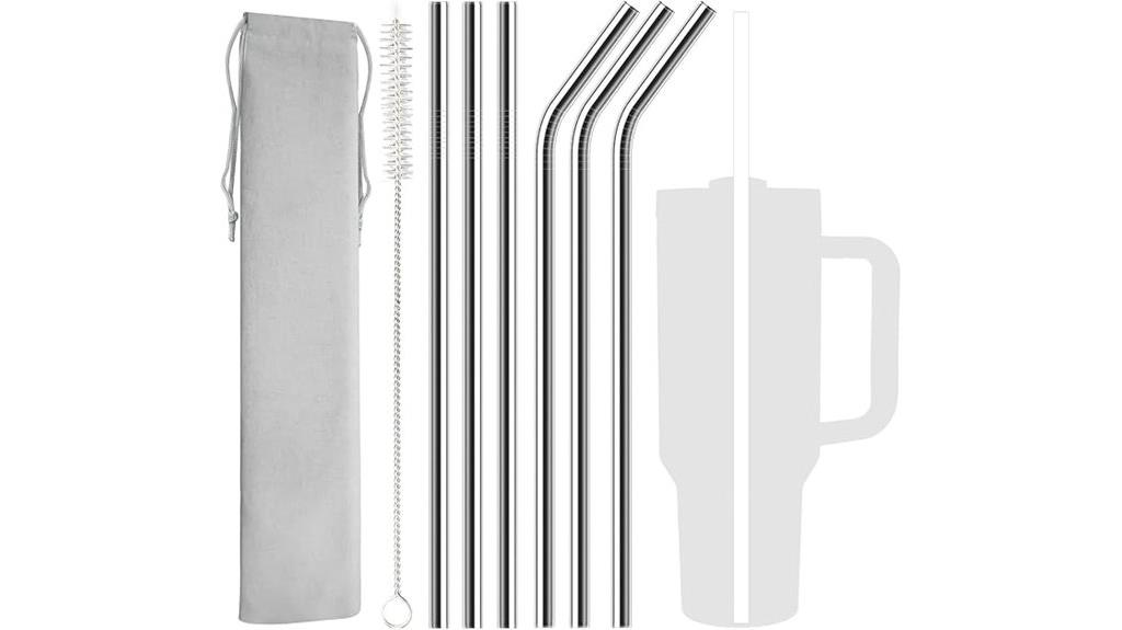 stainless steel tumbler straws