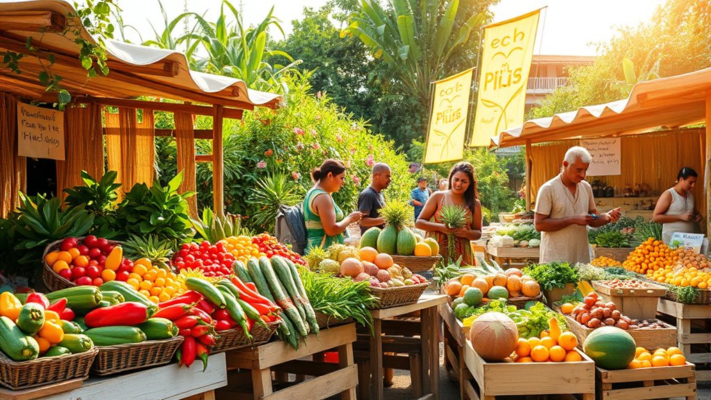 support local farmers and artisans