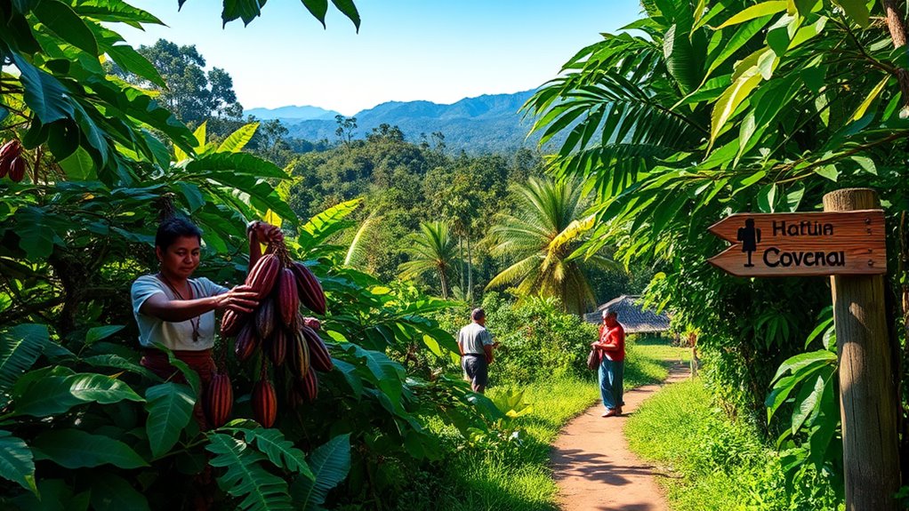 sustainable cacao farming experience