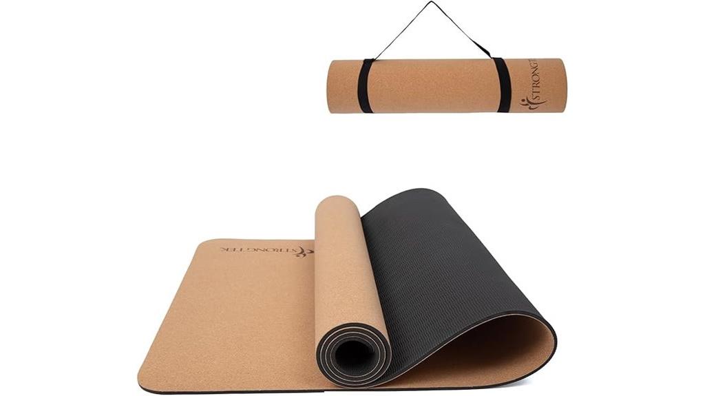 thick durable cork yoga mat
