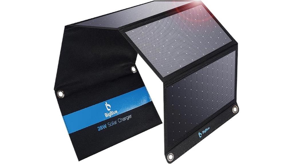 three usb ports 28w solar