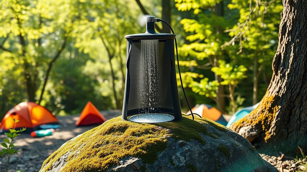 top solar camping shower options
