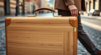 top stylish bamboo suitcases