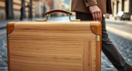top stylish bamboo suitcases