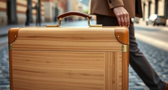 top stylish bamboo suitcases