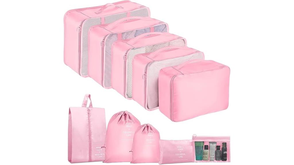 travel packing cube set