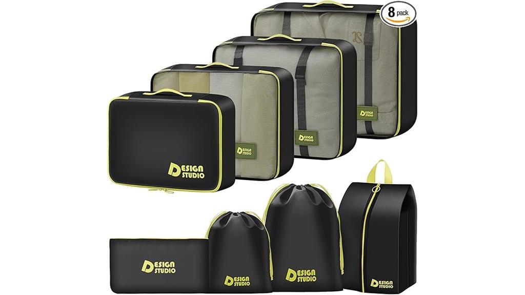 travel packing cubes set