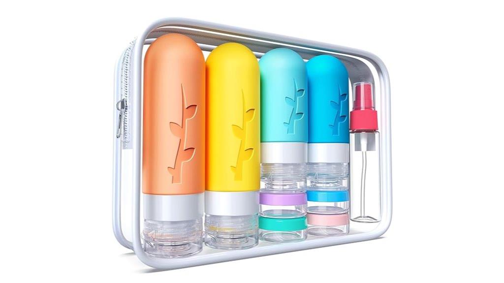 travel sized toiletry bottles