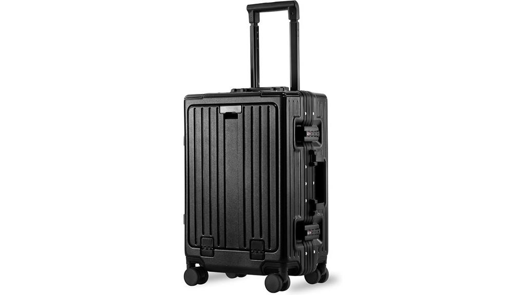 tsa approved aluminum luggage