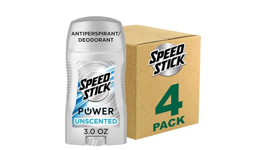 unscented men s deodorant four pack