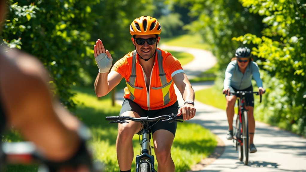 use clear verbal and signals