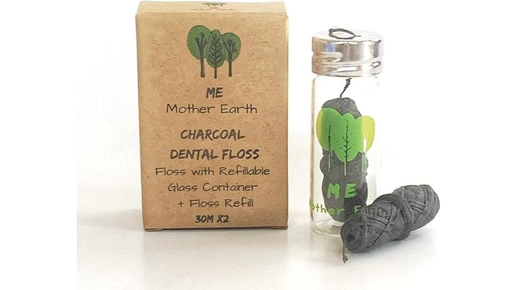 vegan bamboo charcoal floss