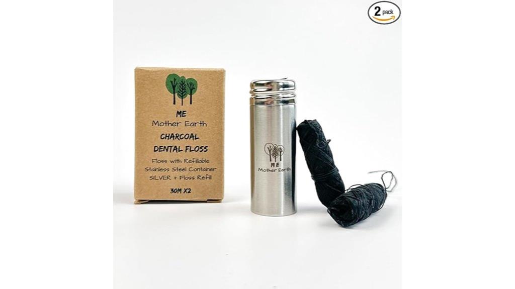 vegan bamboo charcoal floss