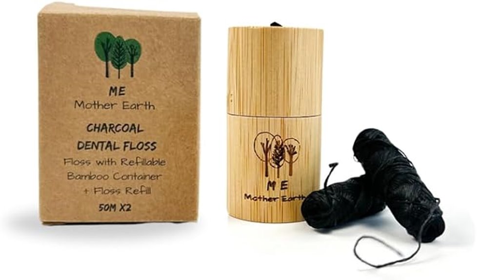 vegan bamboo charcoal floss
