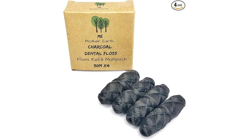 vegan bamboo charcoal floss