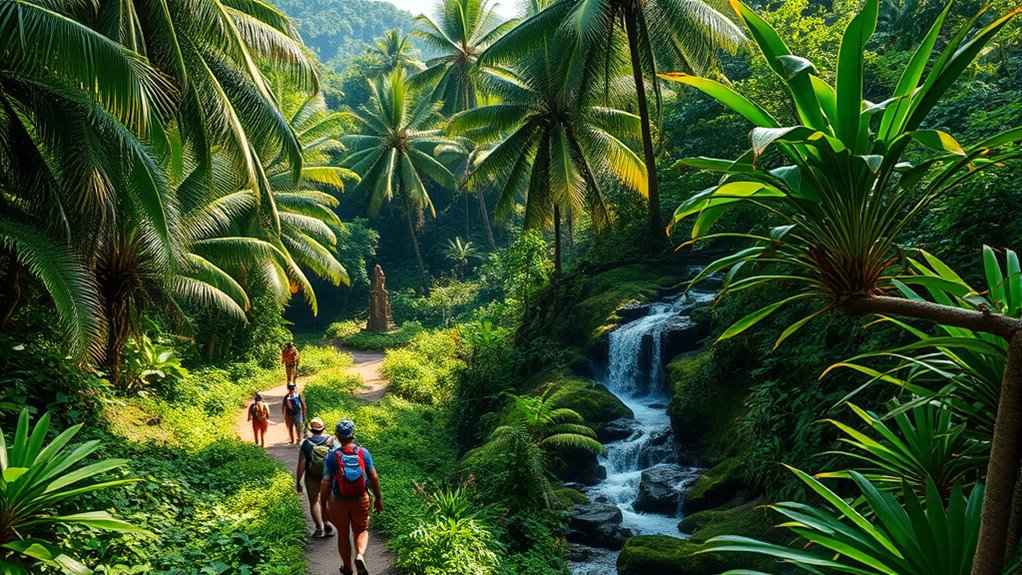 waterfalls and sacred sites exploration