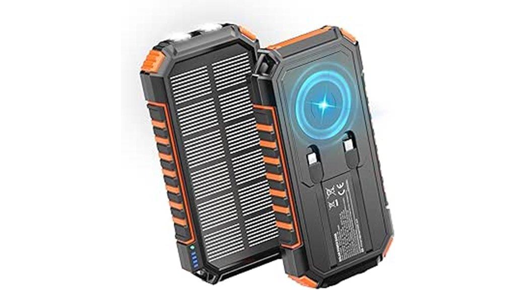 wireless charging flashlight power bank