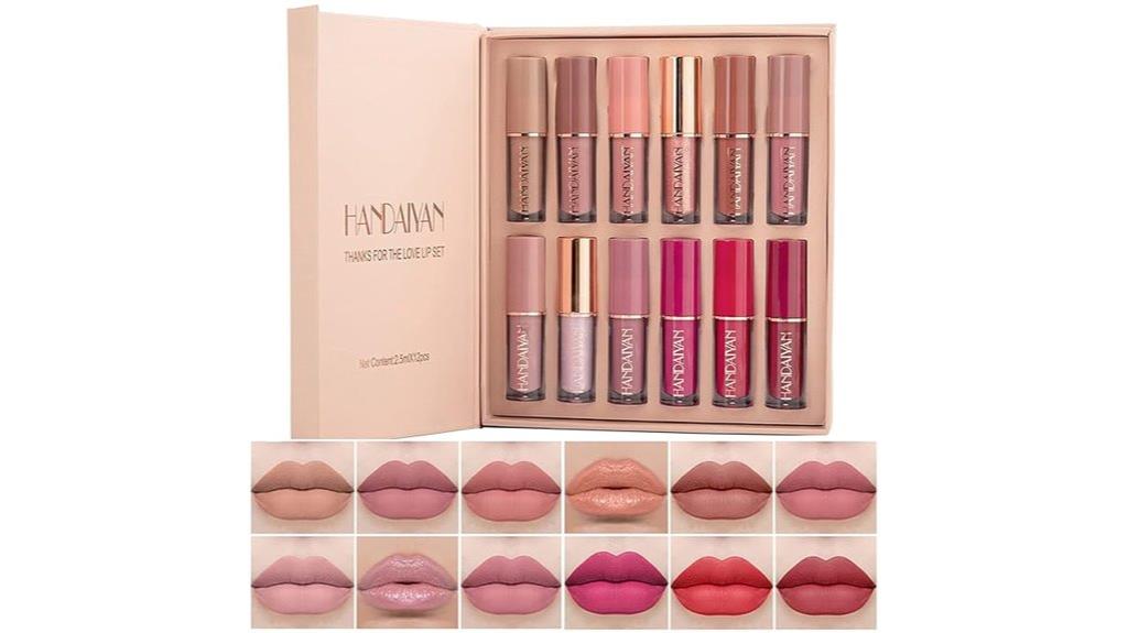12 color liquid lipstick set