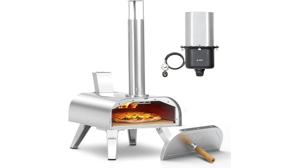 12 inch multi fuel pizza oven