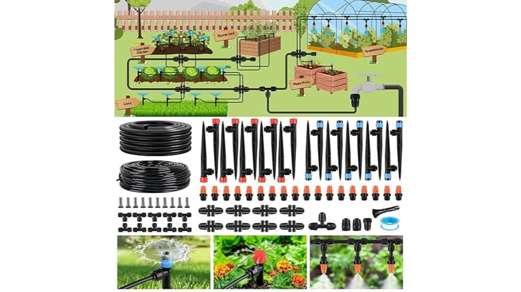 240 foot garden irrigation system