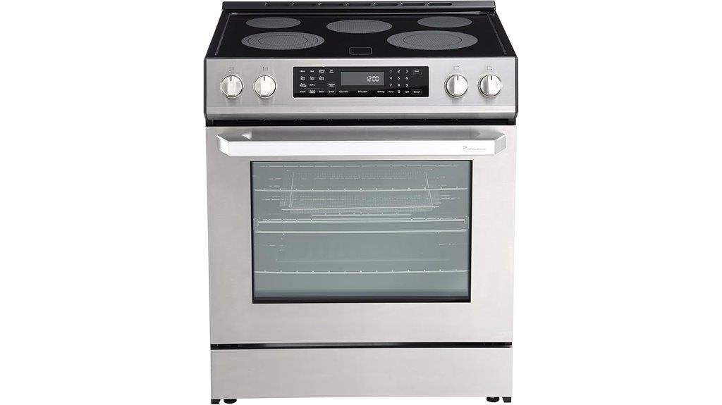 30 inch electric range with airfry