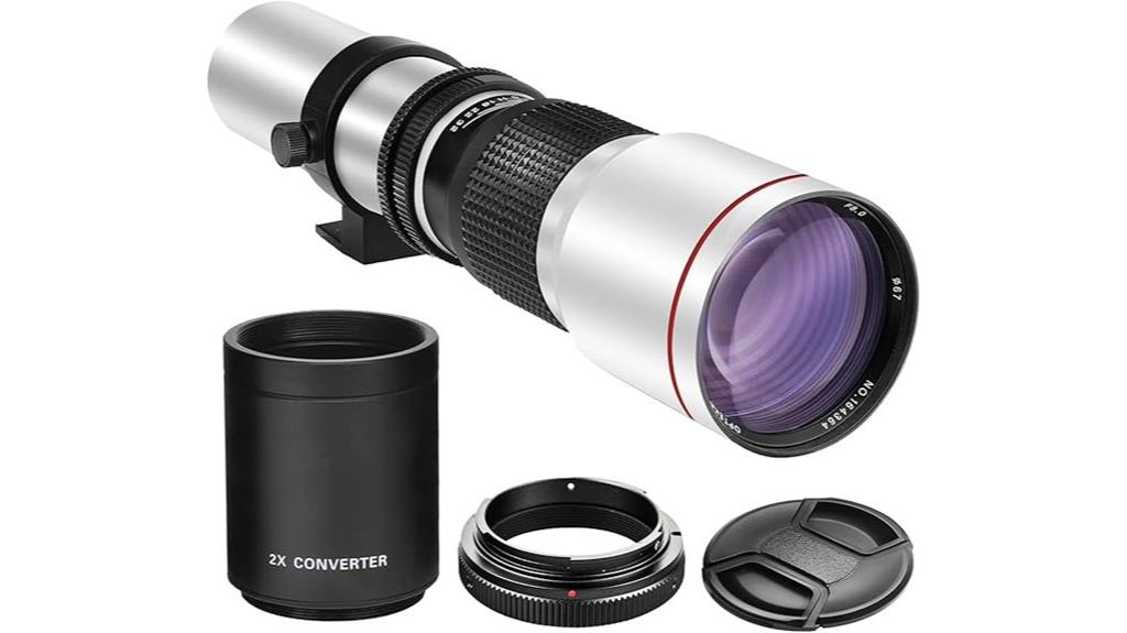 500mm f 8 telephoto lens