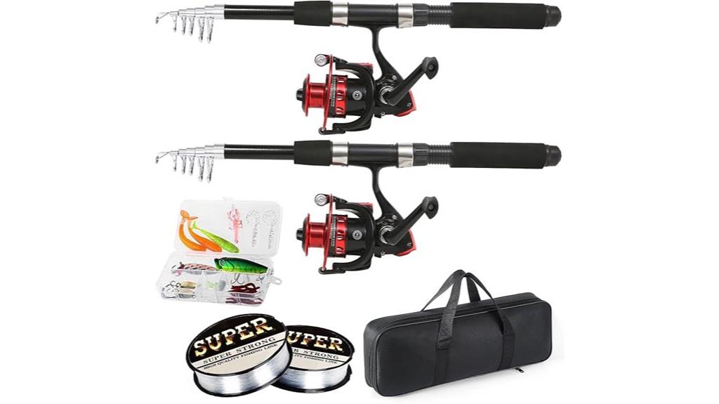 6 9ft telescopic reel combo