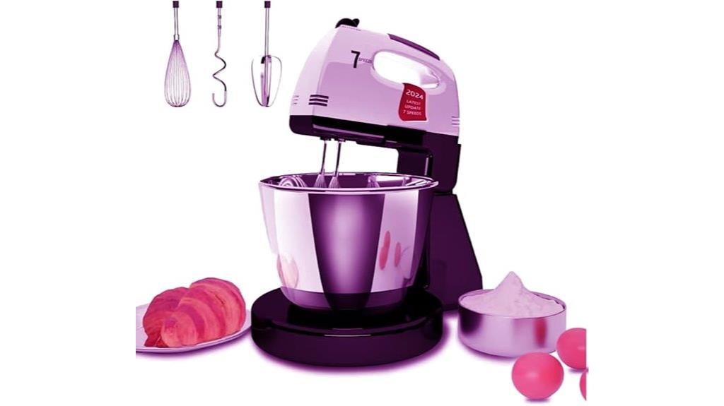 7 speed stainless steel bowl