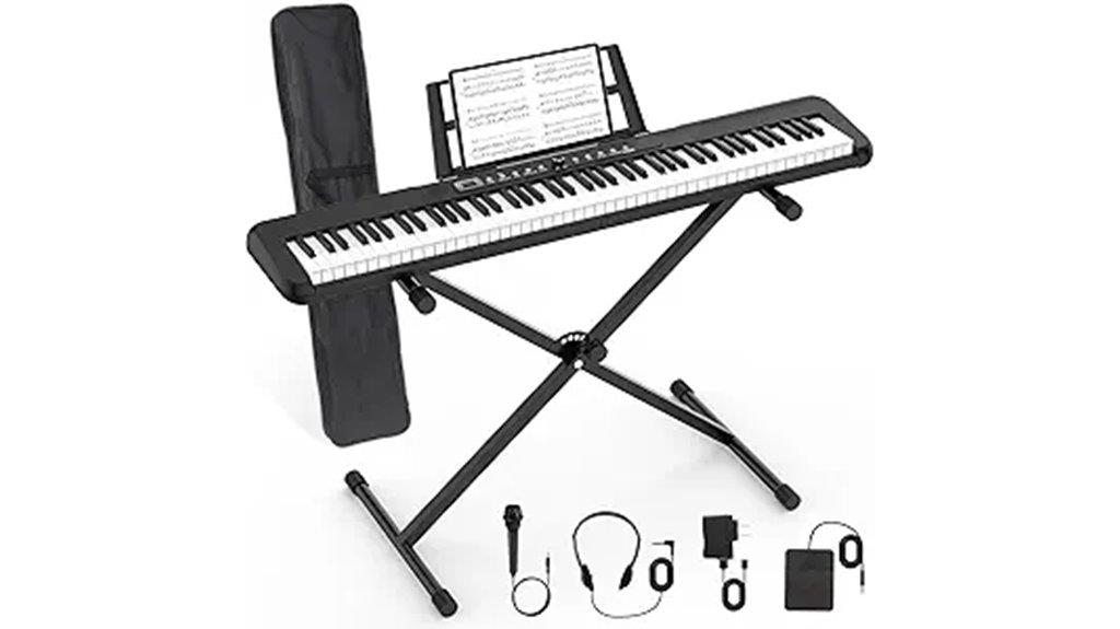 88 key digital piano set