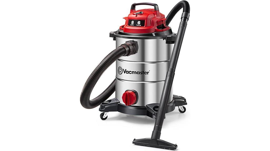 8 gallon stainless vacuum