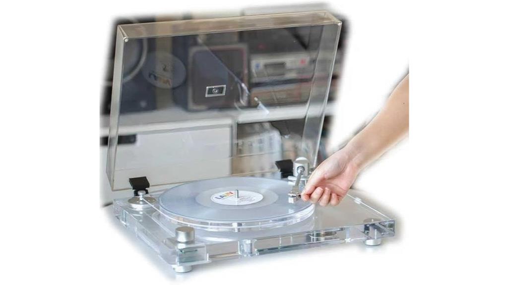 acrylic bluetooth auxiliary turntable
