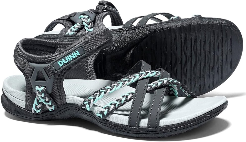 adjustable arch support sandals
