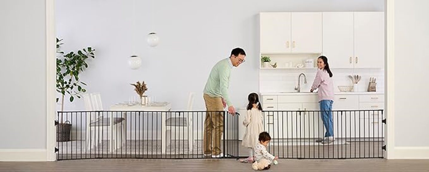 adjustable baby gate yard