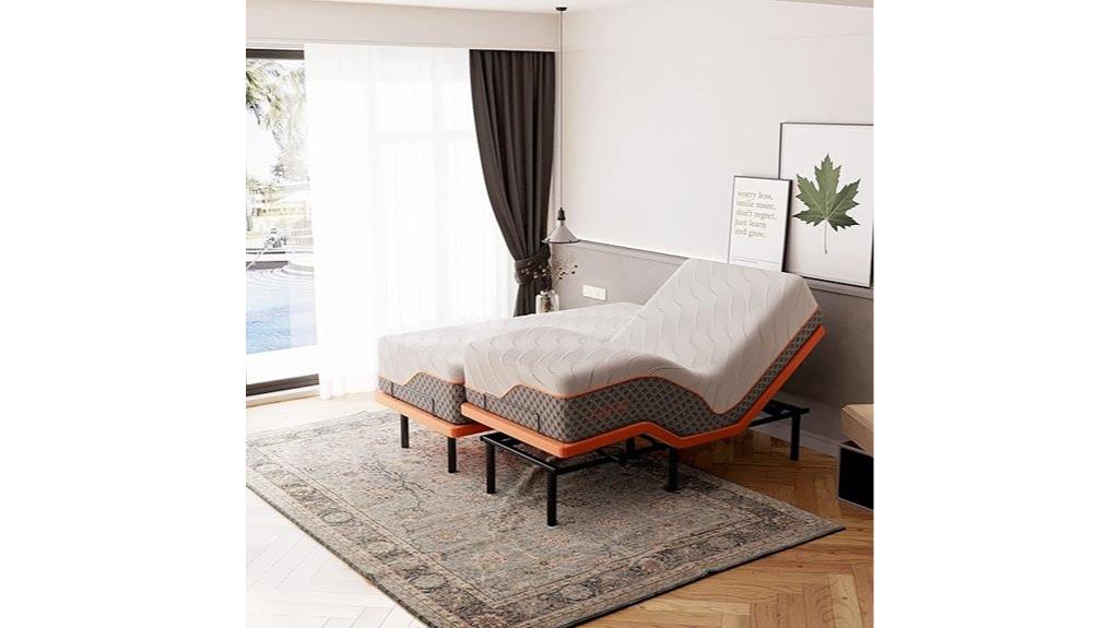 adjustable bed with mattress