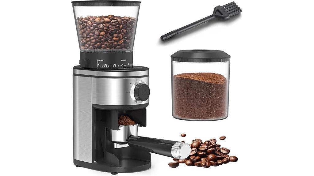 adjustable conical grinder settings
