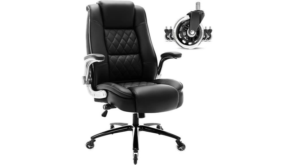 adjustable lumbar office chair