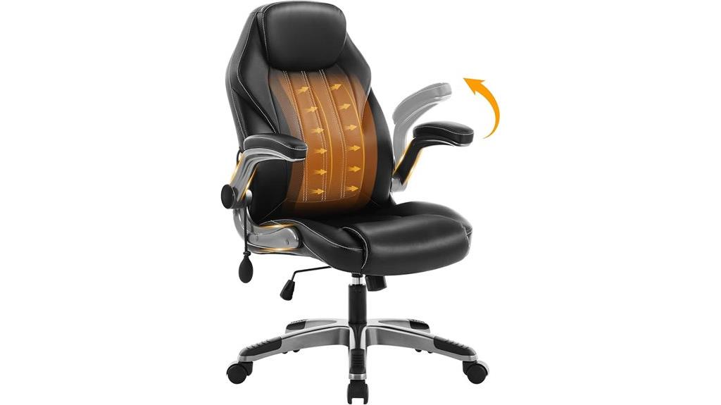 adjustable lumbar office chair