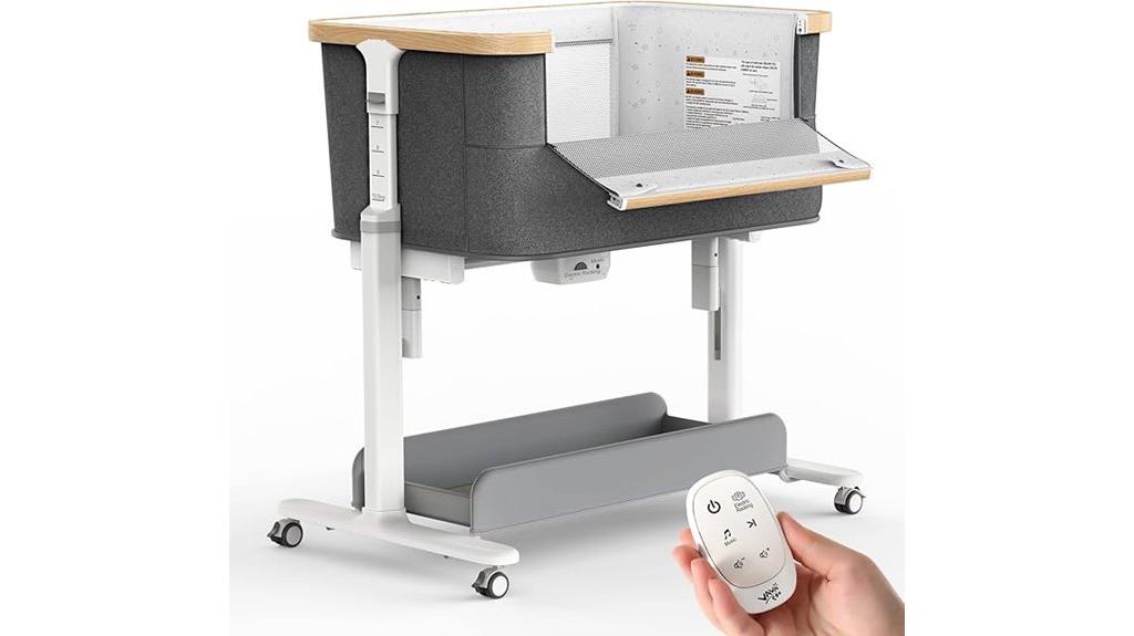 adjustable rocking bassinet with music