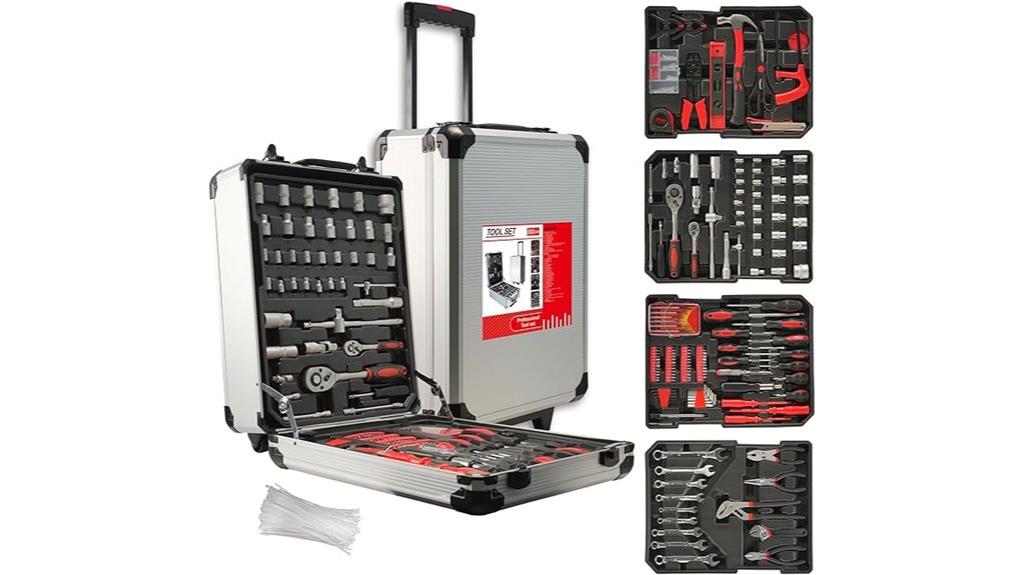 aluminum 515 piece tool set